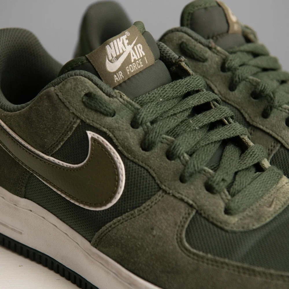 Nike Air Force 1 Low Green Suede M8/W9.5 Sneakers 488298-316 Streetwear GorpCore